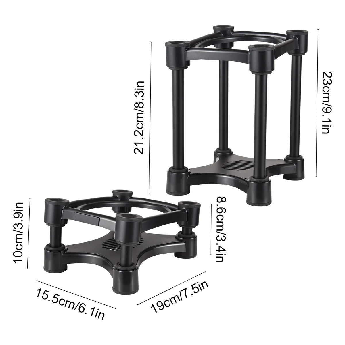 Desktop Speaker Stands Monitor Audio Bracket Shock Absorber 