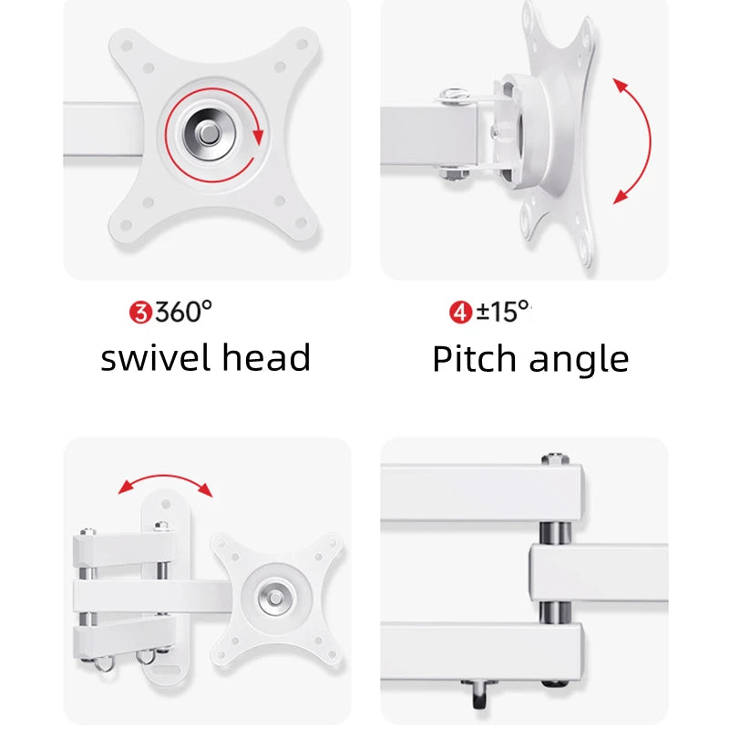 Retractable Universal TV Mounts Wall Mount Bracket Load Up t