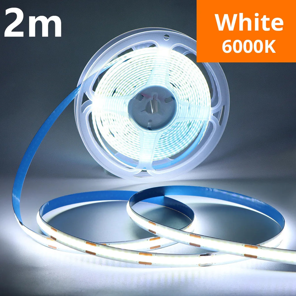 COB LED Strip Light 5V USB Waterproof With Button Switch Flexible Lamp Strip For TV Backlight Living Room Cabinet Decor Lighting
