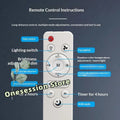 Universal Ceiling Fan Remote Control for Fans with Light Wir