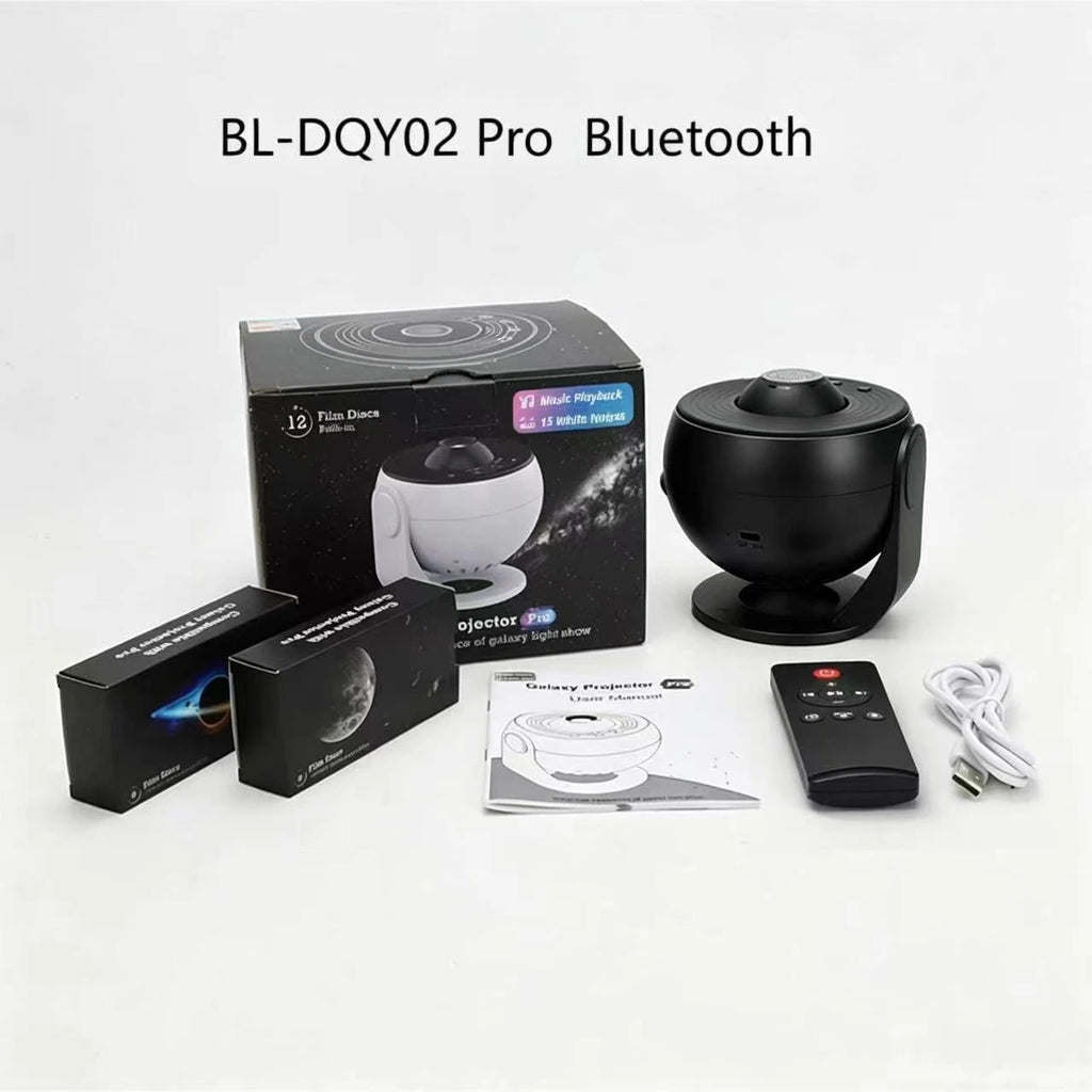 Star Projector Galaxy Pro Night Light 4K HD Lmage Disc Upgraded Planetarium Projector Pro With Remote Control Bluetooth Function