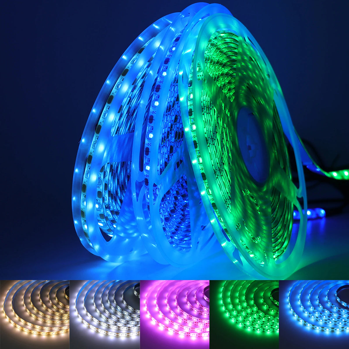 5V USB LED Strip Light with Dimmer Switch 2835 60LEDs Waterp