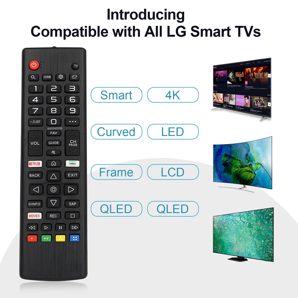 Tv Remote Control Akb 75675304 For Lg Smart Tvs Compatible w