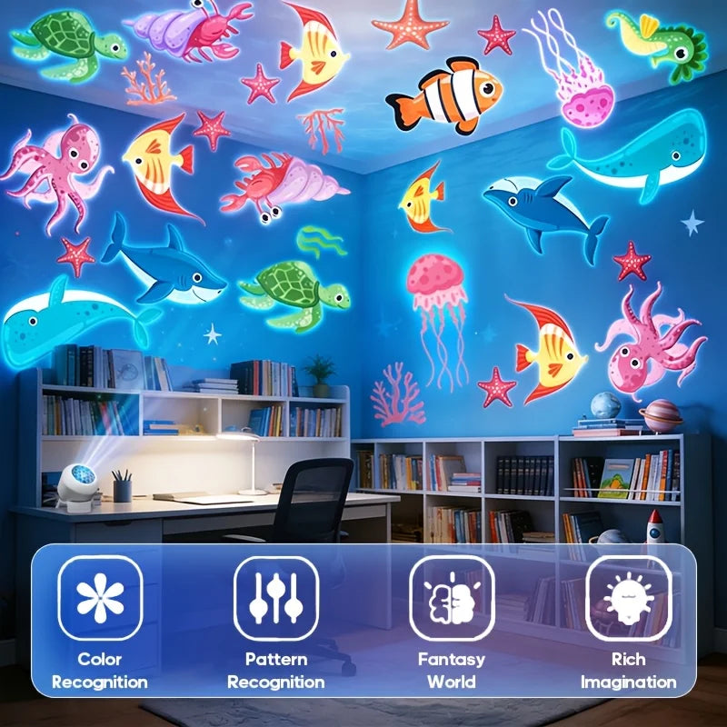LED Night Light Starry Ocean Projection Light 360 Rotating D