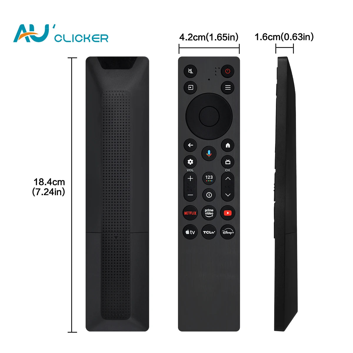 New RC923A FMB1 Replacement Voice Remote Control Fit for TCL