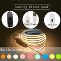 Super Bright USB DC 5V COB LED Strip Light 1m 2m 3m 4m 5m Wi