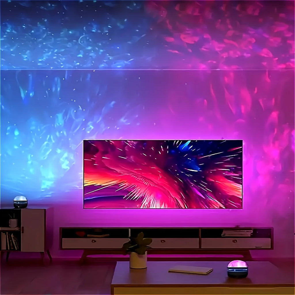 LED Water Ripple Projector Light Atmosphere Rotating Project