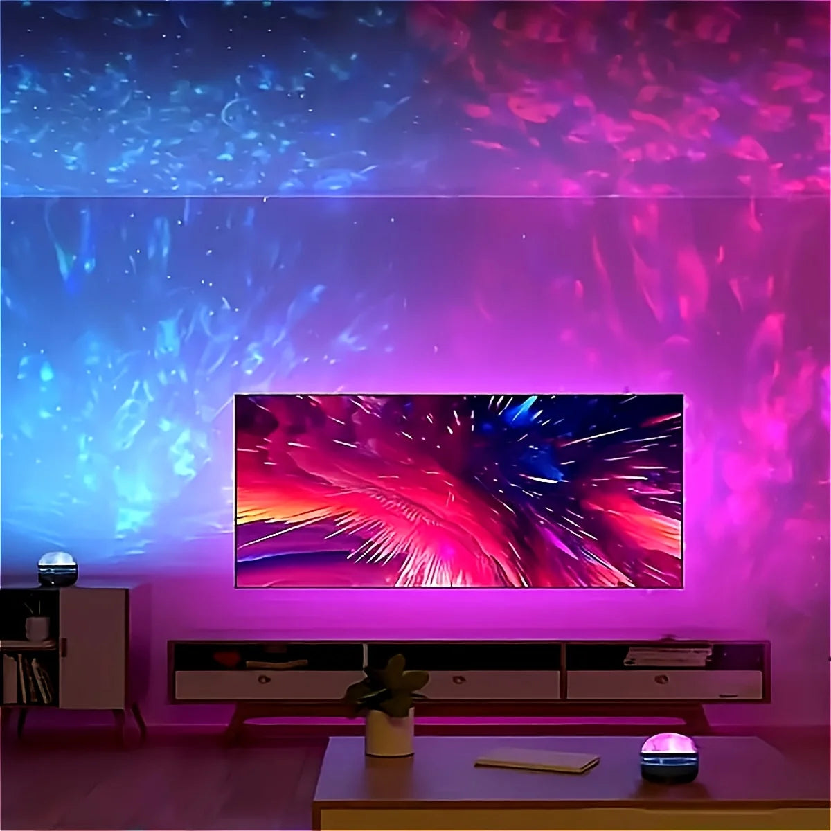 LED Water Ripple Projector Light Atmosphere Rotating Project