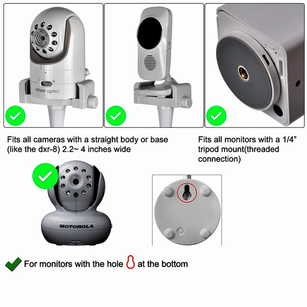 Universal Baby Monitor Holder Flexible Twisting Bracket Webc