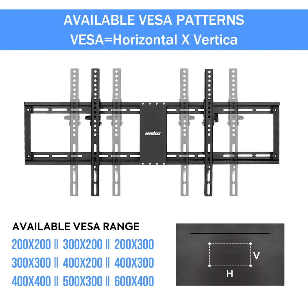 32-85 Inch Ultra Slim TV Wall Mount Tilt TV Bracket Weight C