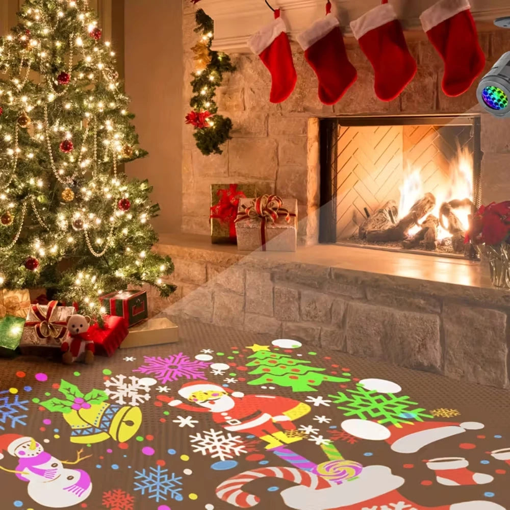 16 Pattern Christmas Projector Lights Outdoor/Indoor Holiday