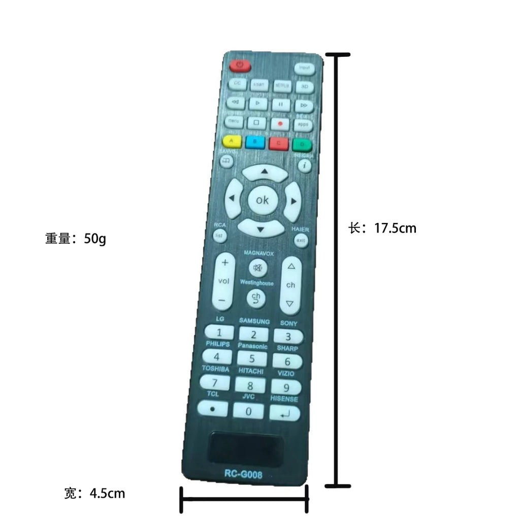 Universal RC-G008 Replacement Remote Control for All TV Mode