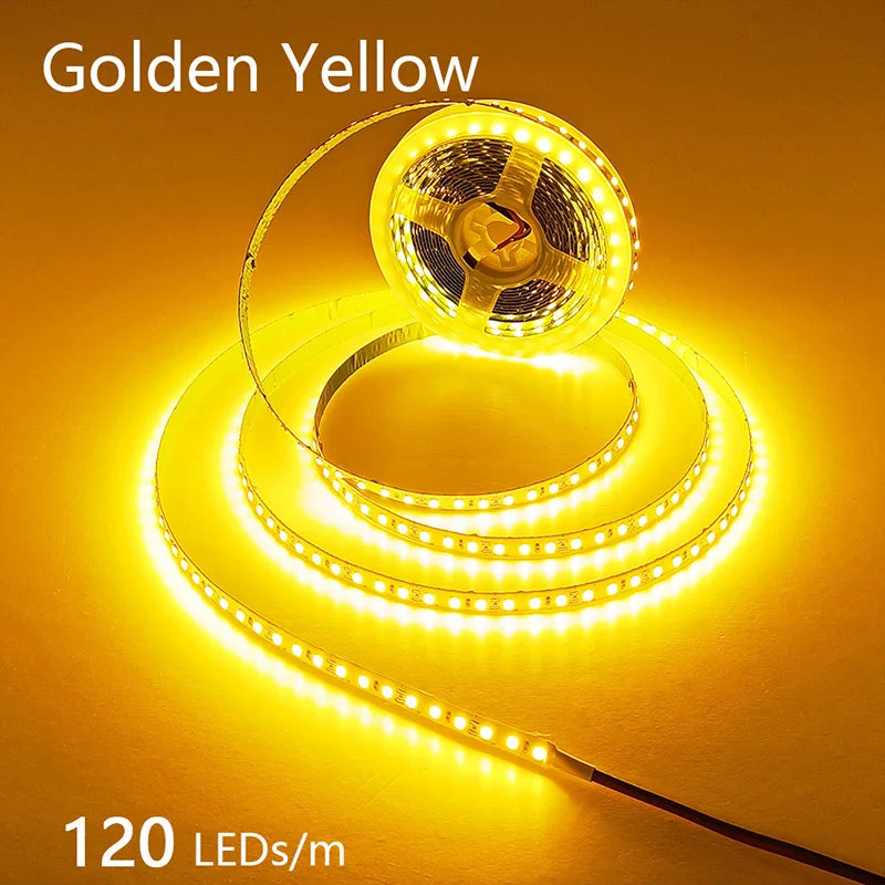 2835 5M 300 600 1200LEDs LED Strip DC12V 24V 120LEDs/m Home Waterproof IP65 Lamp Strip Flexible And Cuttable Soft Lamp Bar