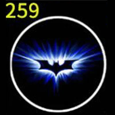 Novelty Car Logo Door Welcome Light Rechargeable Led Cartoon Projector Lamp Atmosphere Projection Warning Car Decor Lighting
