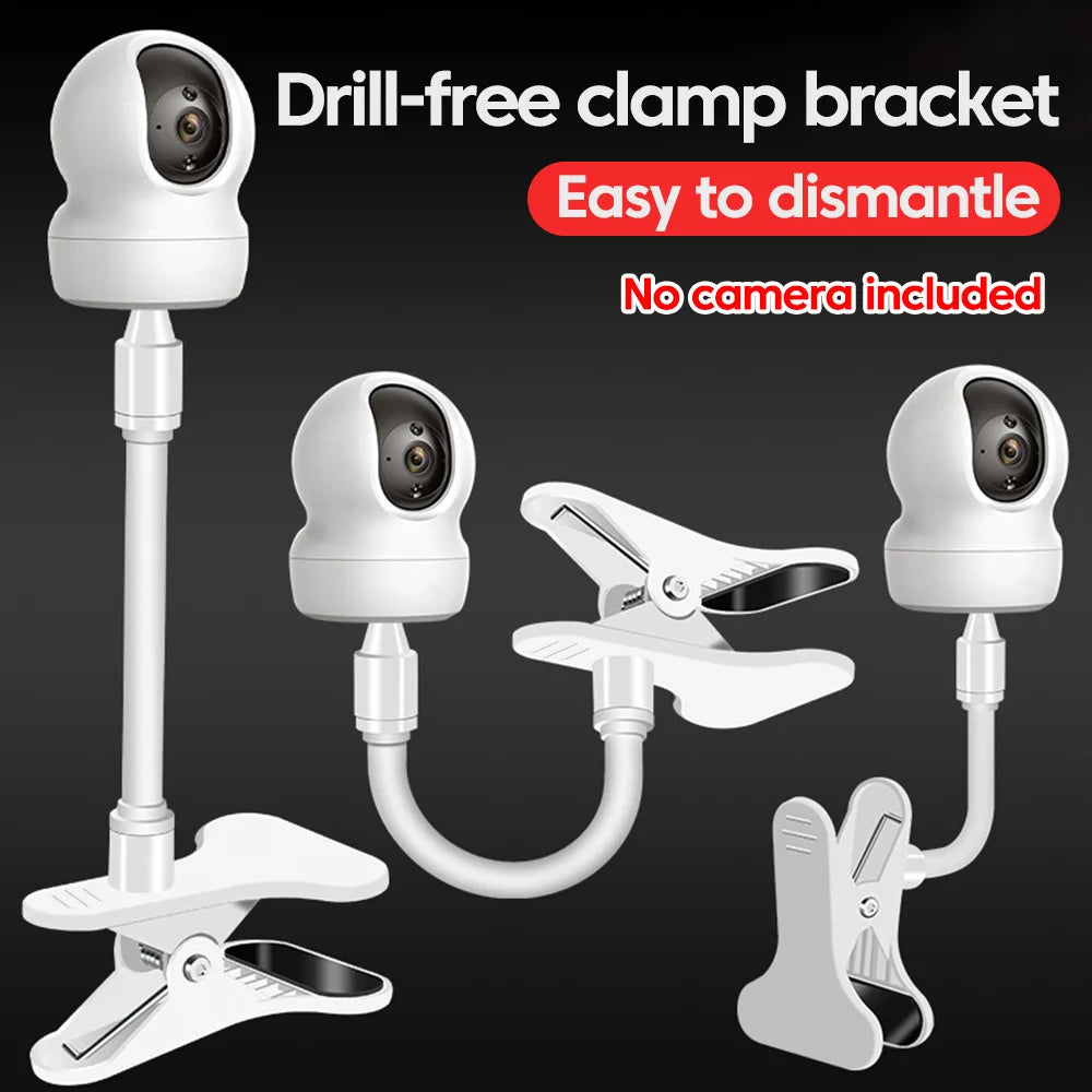 Protable Flexible Camera Clamp Mount Adjustable Baby Monitor