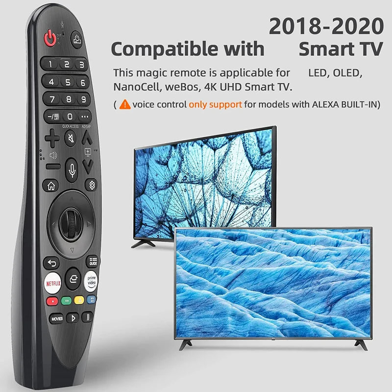 Universal Voice Magic Remote Replacement For Smart 4K HD TV 