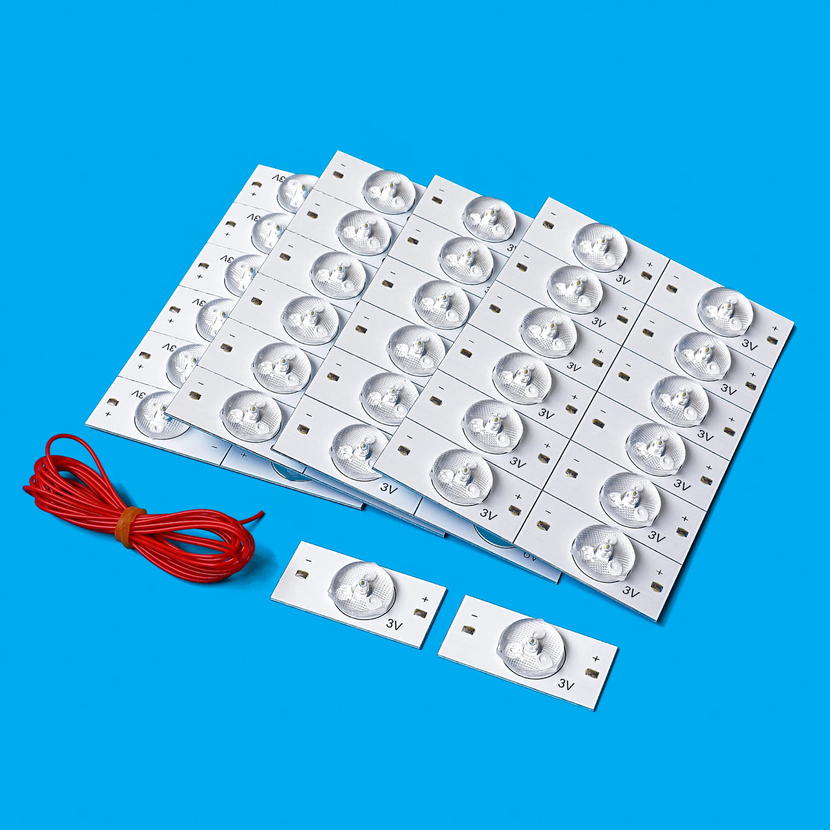 3V 6V SMD Lamp Beads With Optical Lens Fliter for 32-75 inch