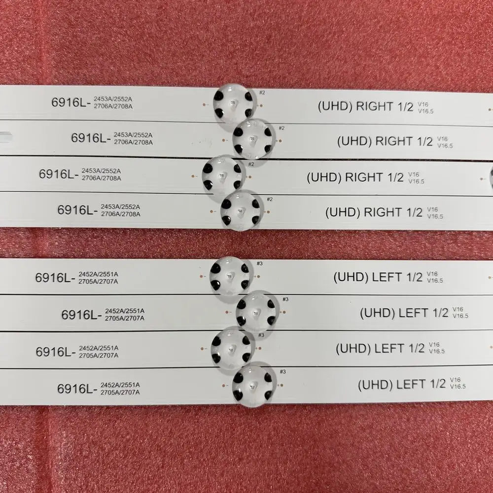 8 PCS/set LED Backlight Strip for TV 49UH603V 49UH620V 49UH6