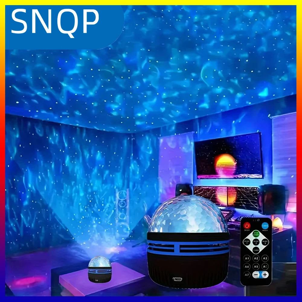 LED Starry Night Sky Projector Aurora USB Remote Control RGB