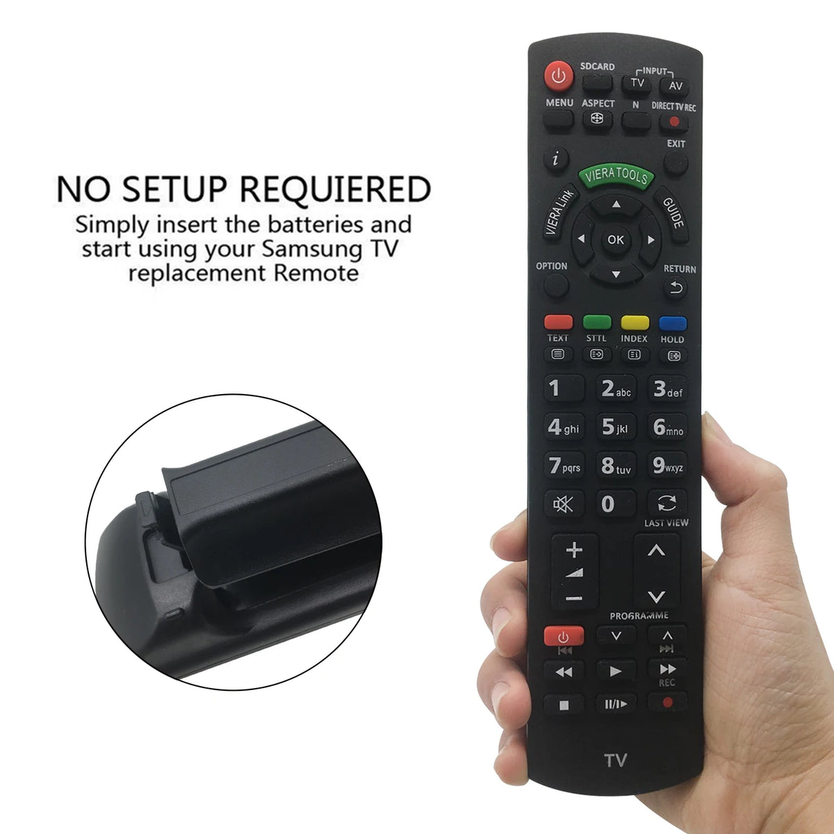 New Replacement N2QAYB000487 TV Remote Control for Panasonic