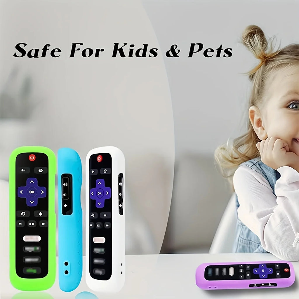 1/2/3 piece set of luminous silicone remote control with rop