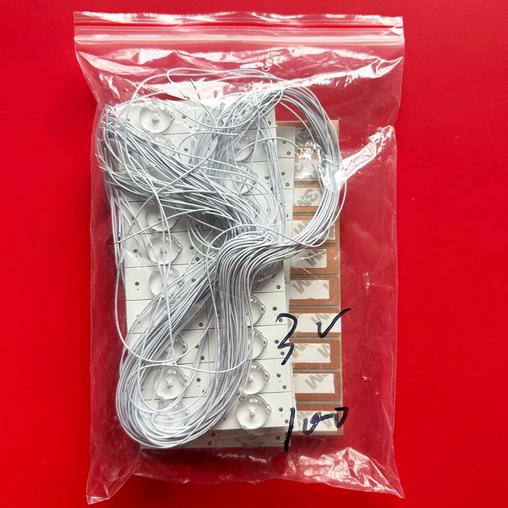 6V 3V 100/200pcs Copper SMD Lamp Beads With Optical Lens Fli