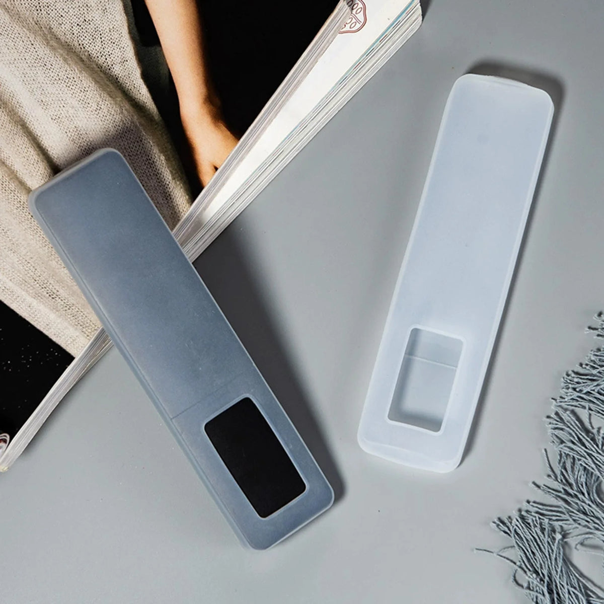 Transparent Silicone Smart TV Remote Cover for Shockproof Du