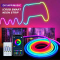 5V USB RGBIC Neon LED Strip Lights with Bluetooth APP Contro
