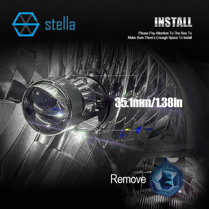 Stella Double Lens/Single Lens H4 LED Headlight Bulb Project