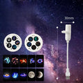 Starry Sky Light USB Plug in 360 Rotating Projector Night Light Bedroom Creative LED Night Light Moon Star Atmosphere Night Lamp