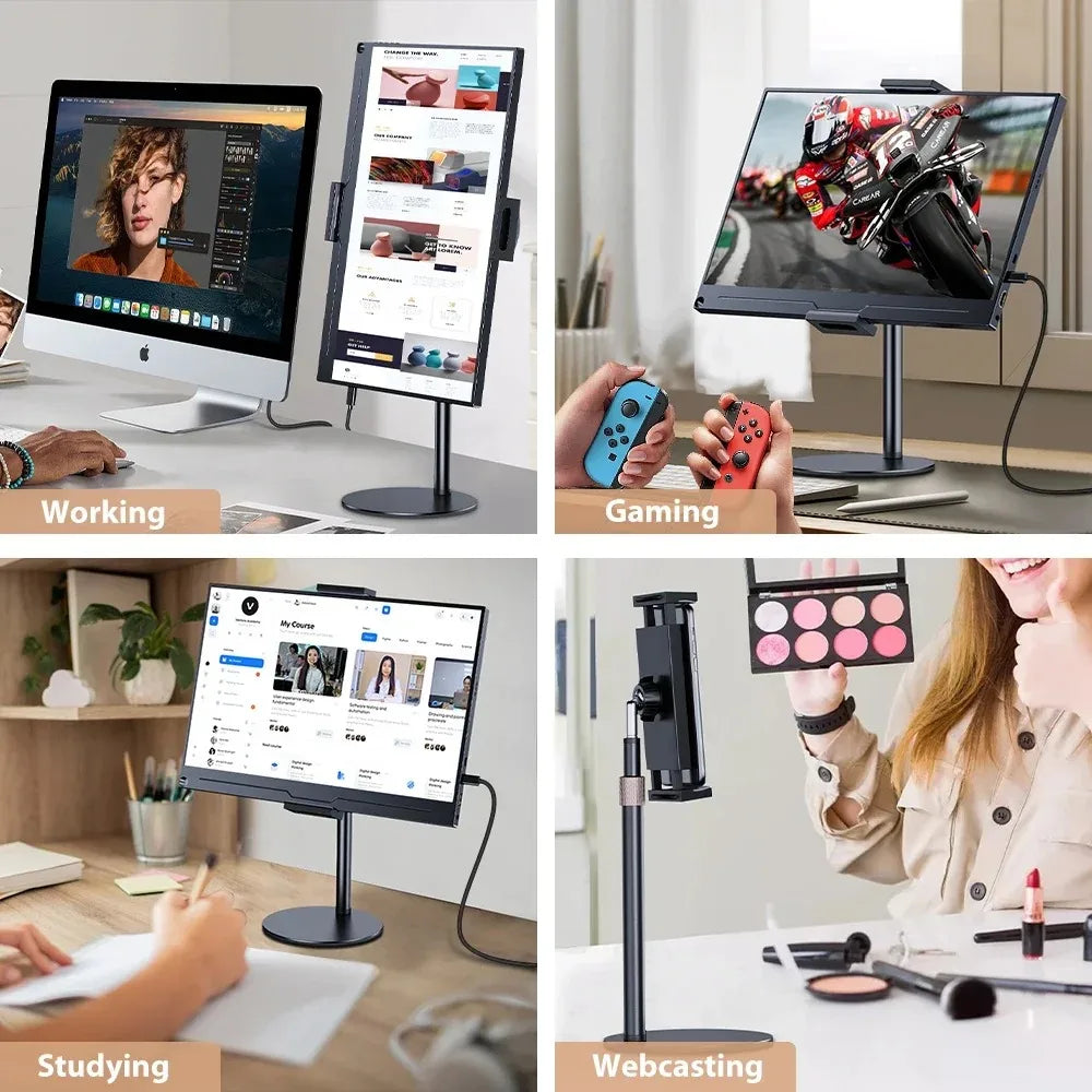 Portable Adjustable Monitor Stand Foldable Desktop Bracket U