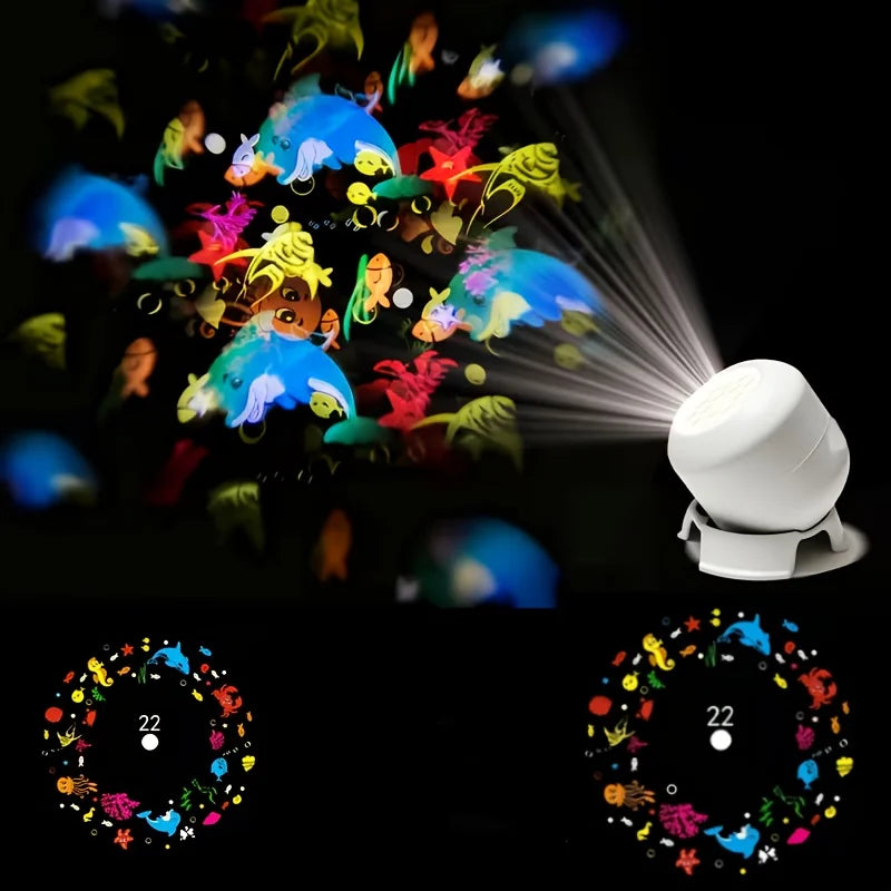 360 Rotating Starry Ocean Projection Night Light Dynamic Pro