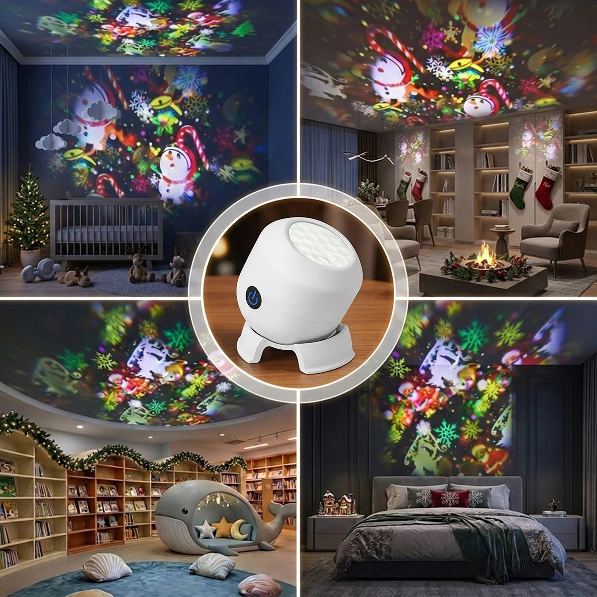 Christmas Projector Light 22 Patterns Rotating LED Projectio