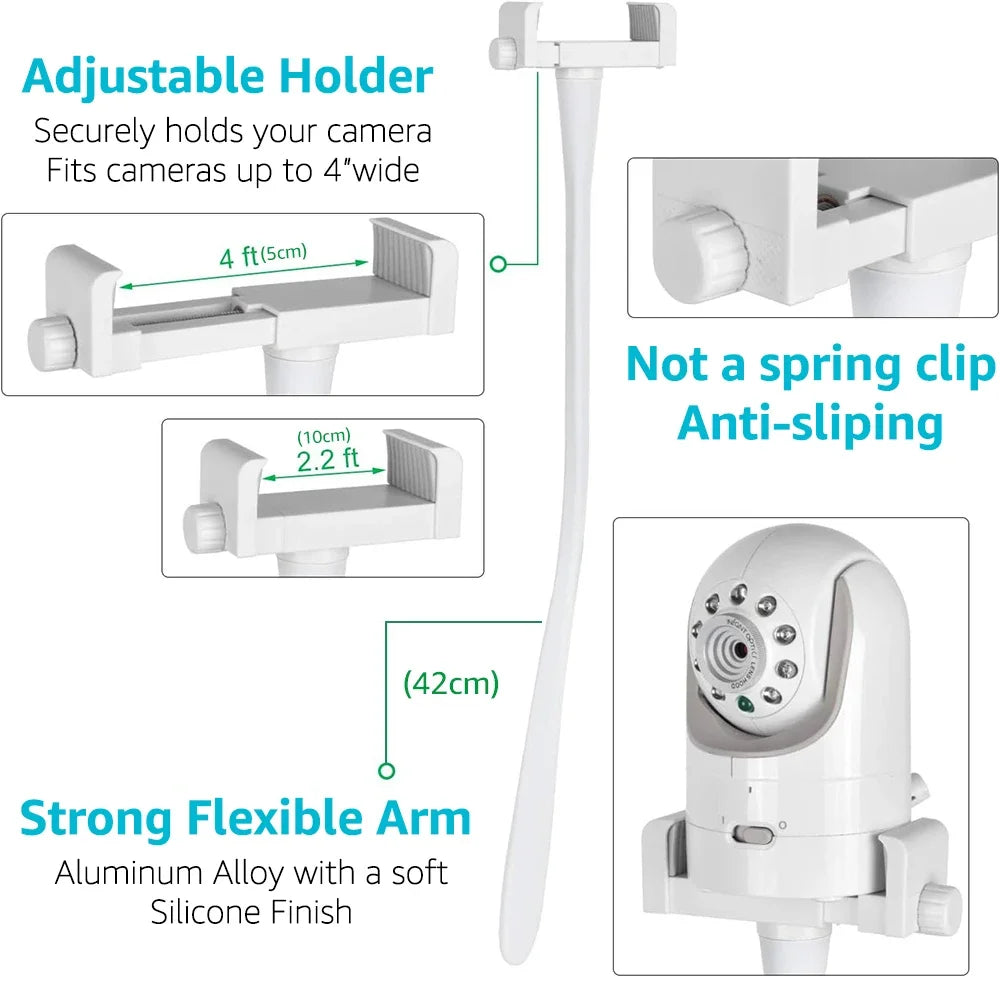 Universal Baby Monitor Holder Flexible Twisting Bracket Webc