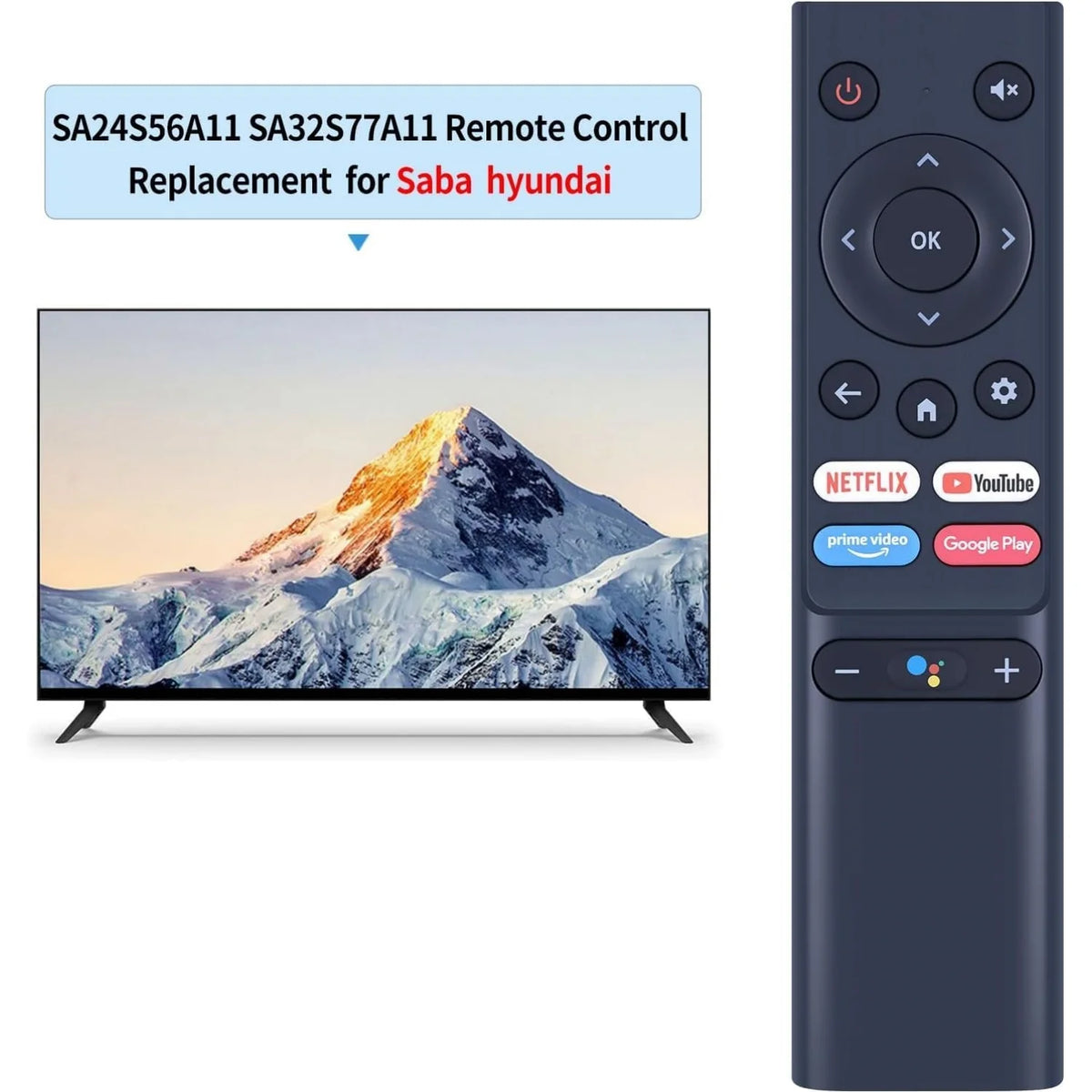 (No Voice Function)Replacement New Remote Control for Saba S