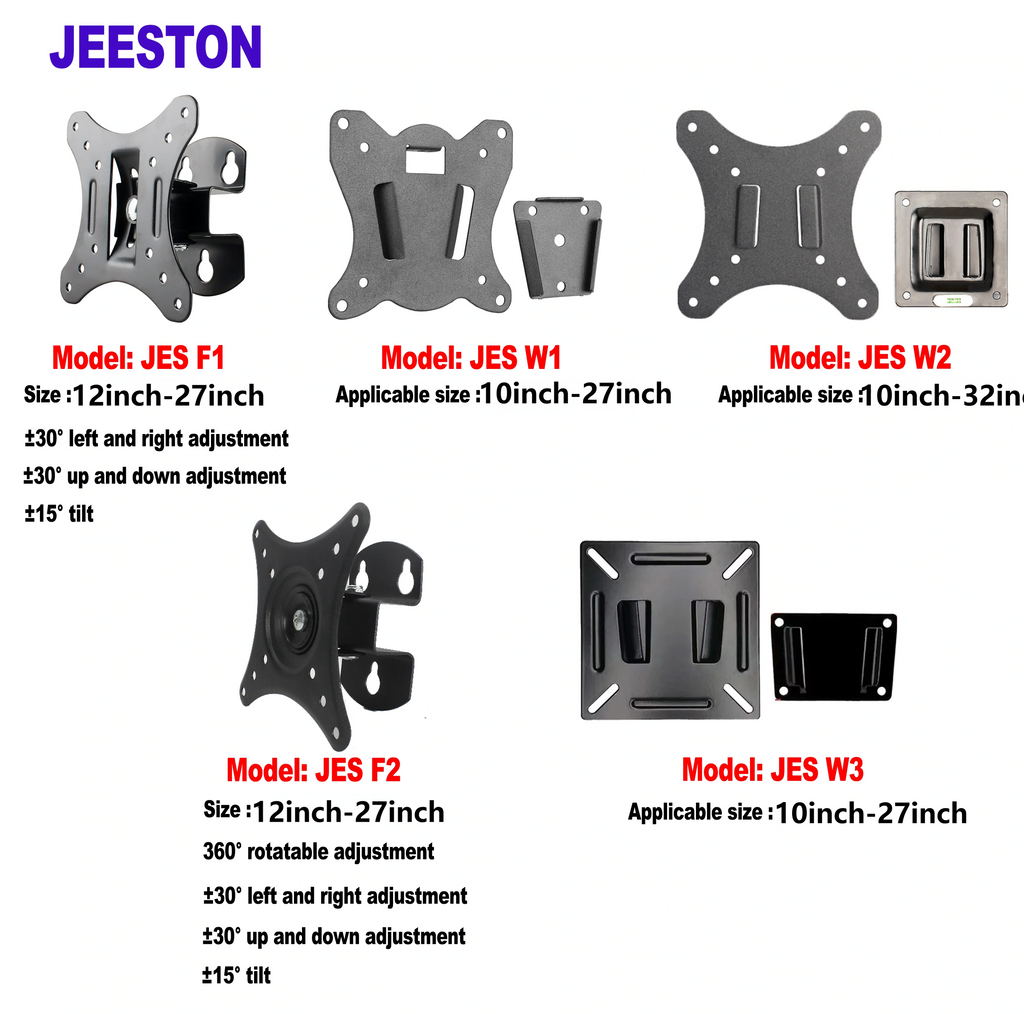 7-32 Inch TV Mount Wall Mount Snap Fasterner Flat Bracket Un