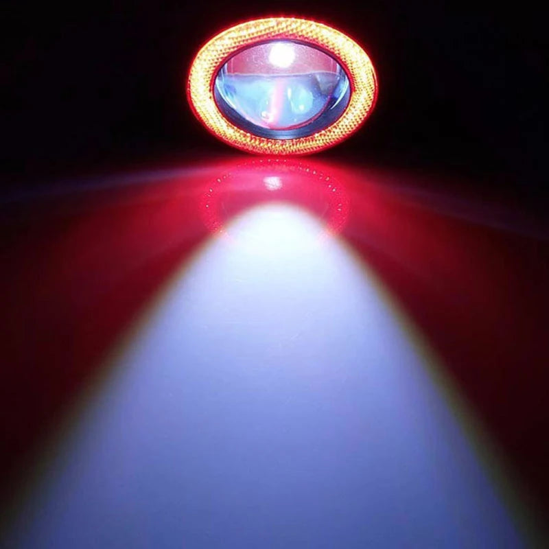 2.5 Inch Angel Eyes Halo Ring 12V Auto Modified Car LED Fog Light Headlight Bulb Projector Led COB Auto DRL Fog Light Lamp