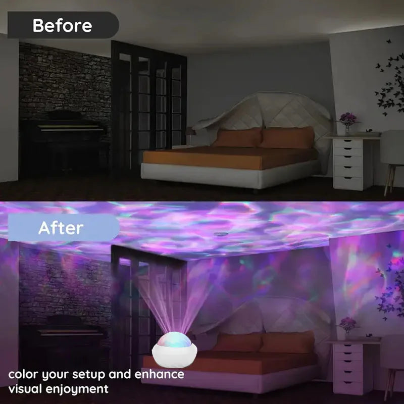Northern Light Projector RGB Atmosphere Night Light Remote C