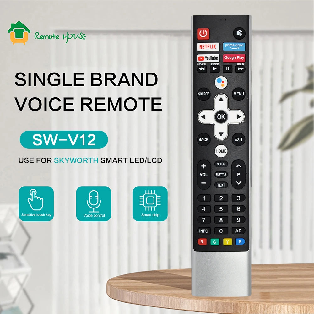 New SW-V12 Compatible Skyworth Voice Remote Control Replacem
