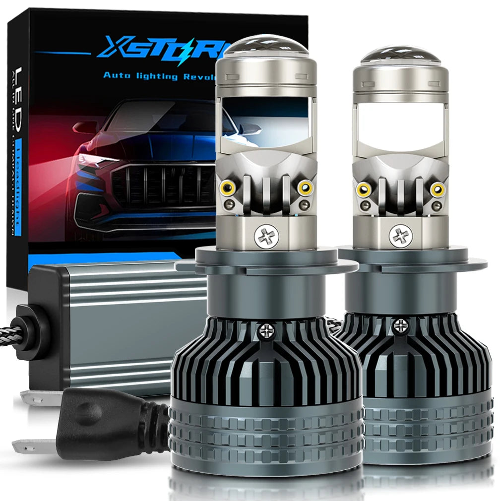 XSTORM H7 LED Projector Lens Headlights H4 H11 9005 9006 LED Canbus Car Lights Bulbs 80000LM 300W Auto/Moto Lamp Fog Light