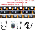 USB LED Strip Light 5V RGB Waterproof Black PCB 5050 0.5m 1m