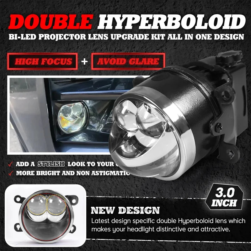 carolyn 3Inch Bi-led Fog Lights Hb3 H8 9005 Led Projector La