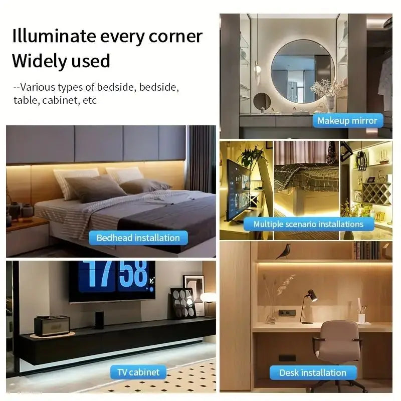 COB Lights LED Strip Touch Dimmer Flexible Diode Tape 5V USB