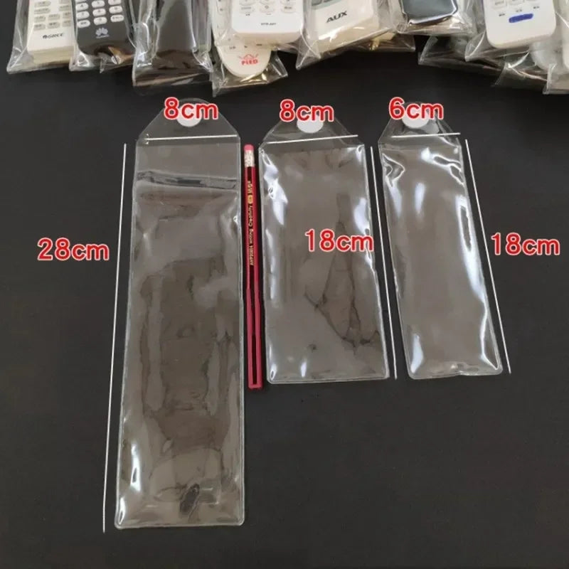 1Pc PVC Transparent Universal Remote Control Case Dustproof 