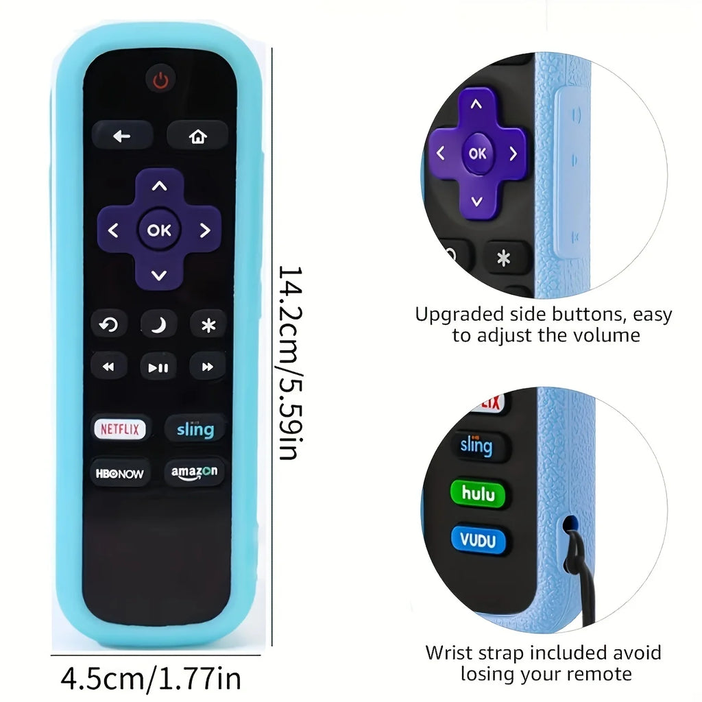 2pcs Glow-in-the-Dark Silicone Remote Cover for TCL Hisense 