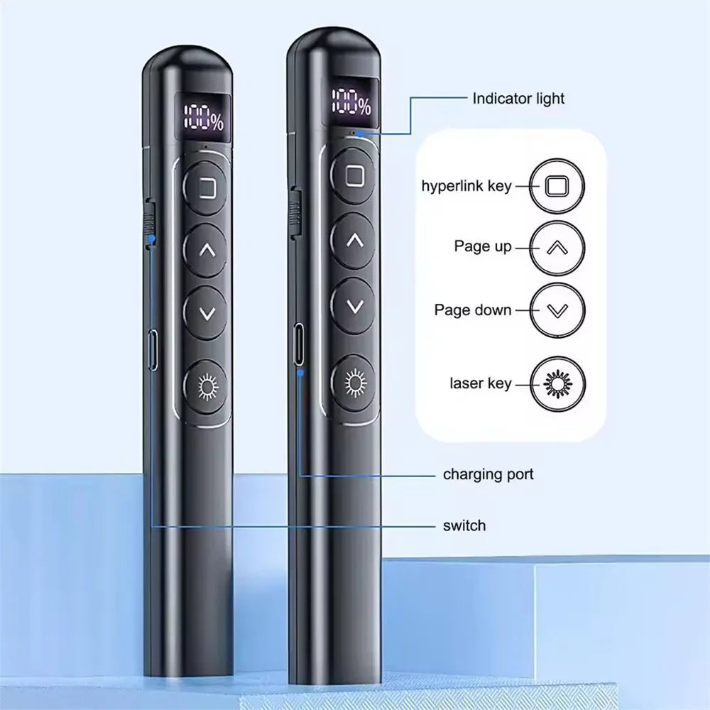 Powerpoint Pen Wireless Presentation Clicker Type-C Rechagab