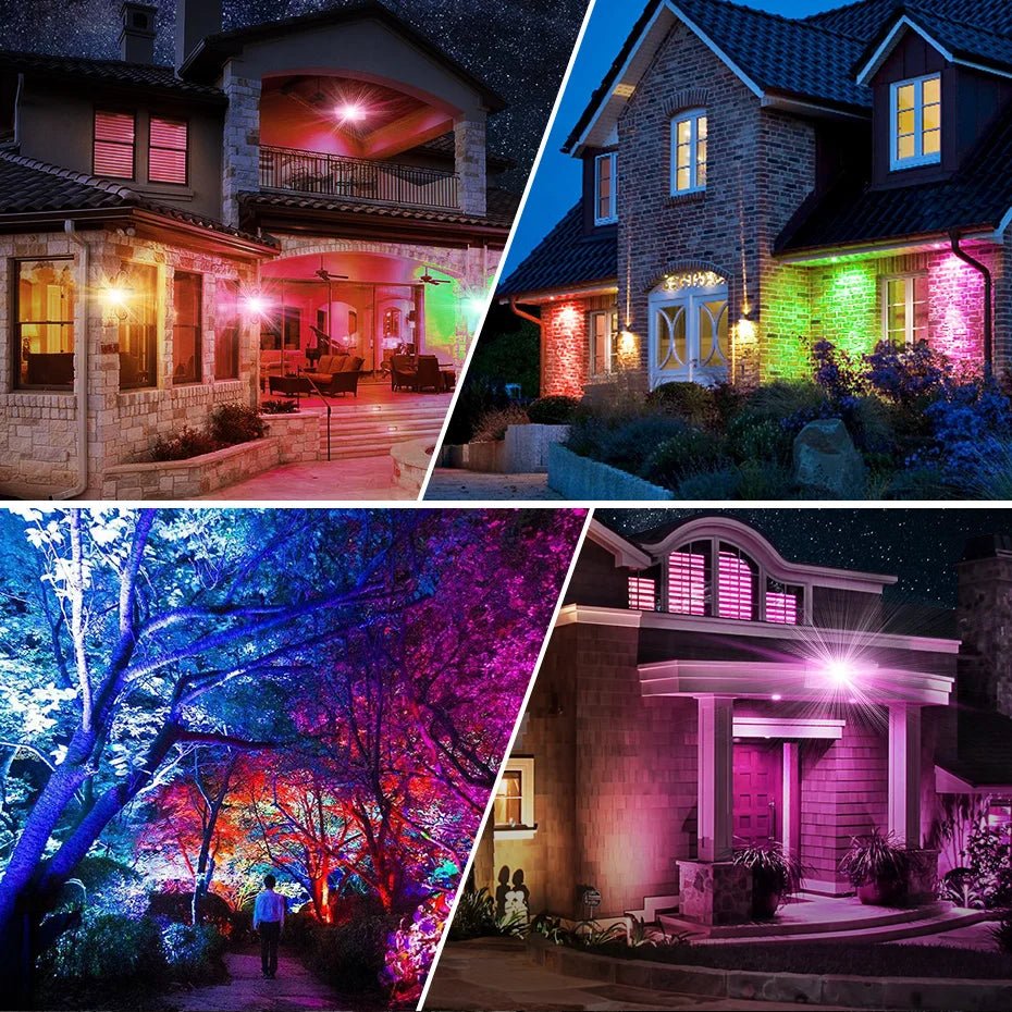 IP65 Waterproof RGB LED Flood Light 50W/100W/300W AC220V Out