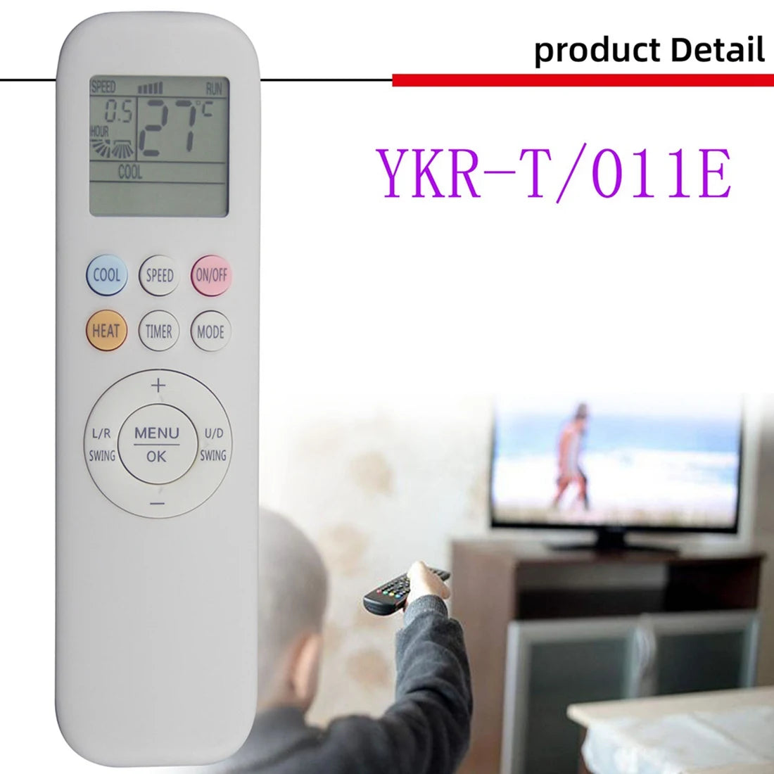 ABSQ-New YKR-T/011E Remote Control Replacement for AUX Air C