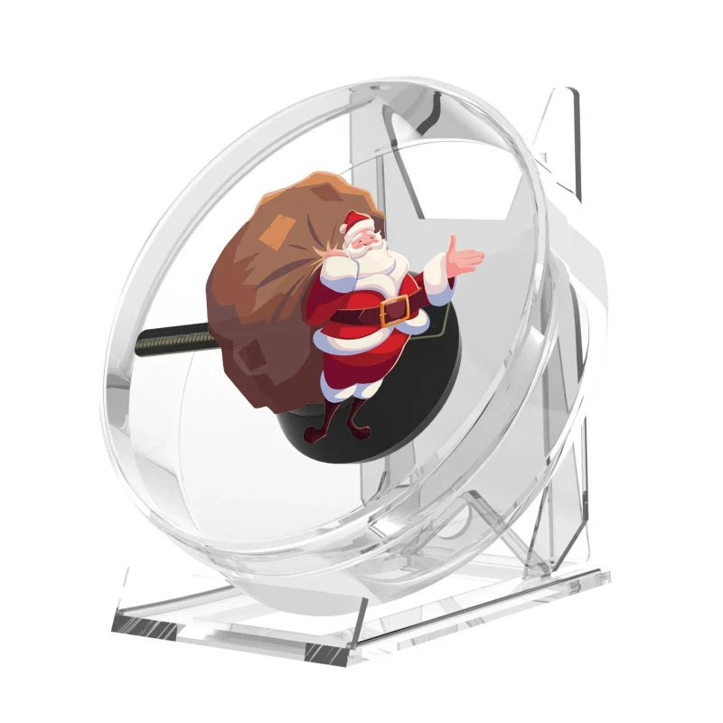 Mini 3D Holographic Projector Fan Desktop LED Advertising Ma