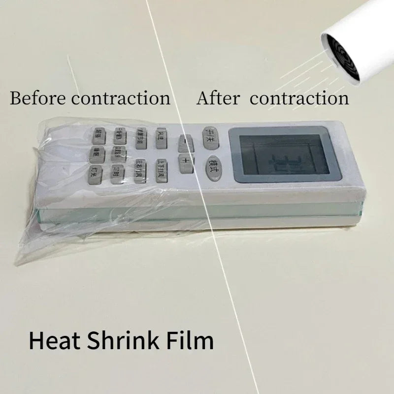 10pcs Transparent Heat Shrink Film TV/ Air Condition Remote 
